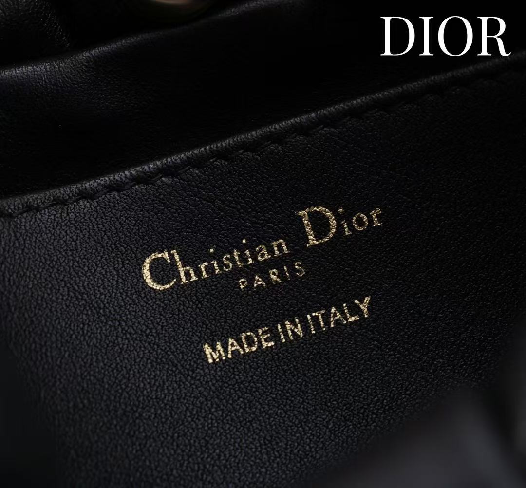 Dior 2026 Bow Bag 27cm Black Lambskin