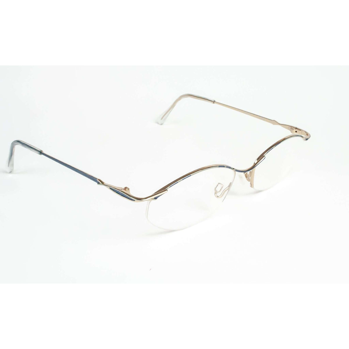 Cazal Point 2 Model 1147 Retro Oval Blue Glasses