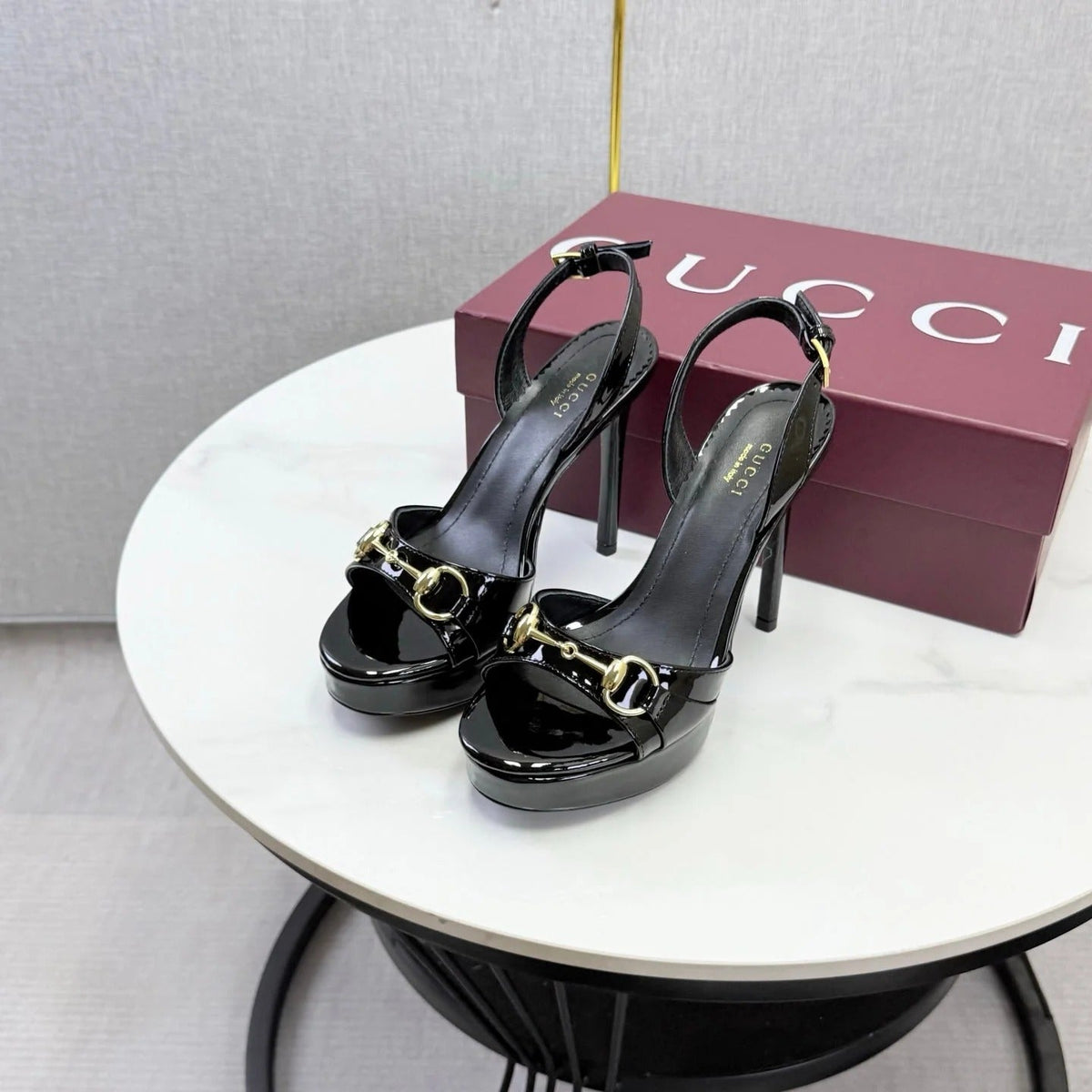 Gucci 2026 Donna Platform Sandal 120mm Leather 973321