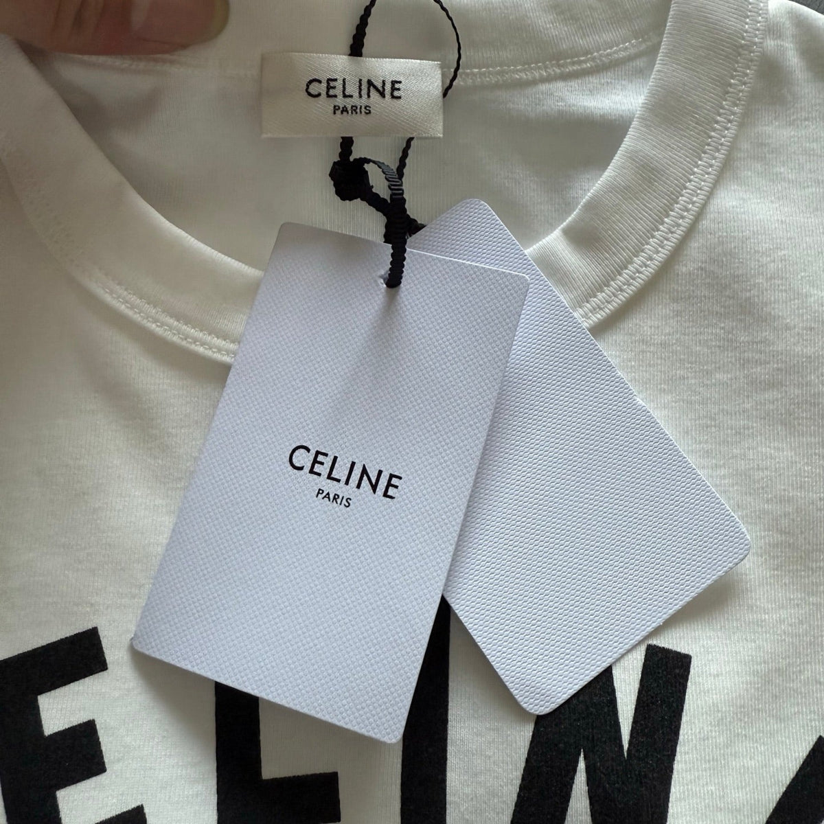 Celine SS26 Slim Fit Short-Sleeve Tee Cotton 350459