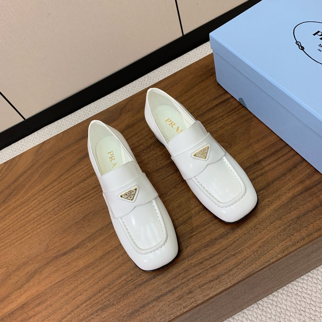 Prada 2026 Triangle Logo Loafers Leather 792669