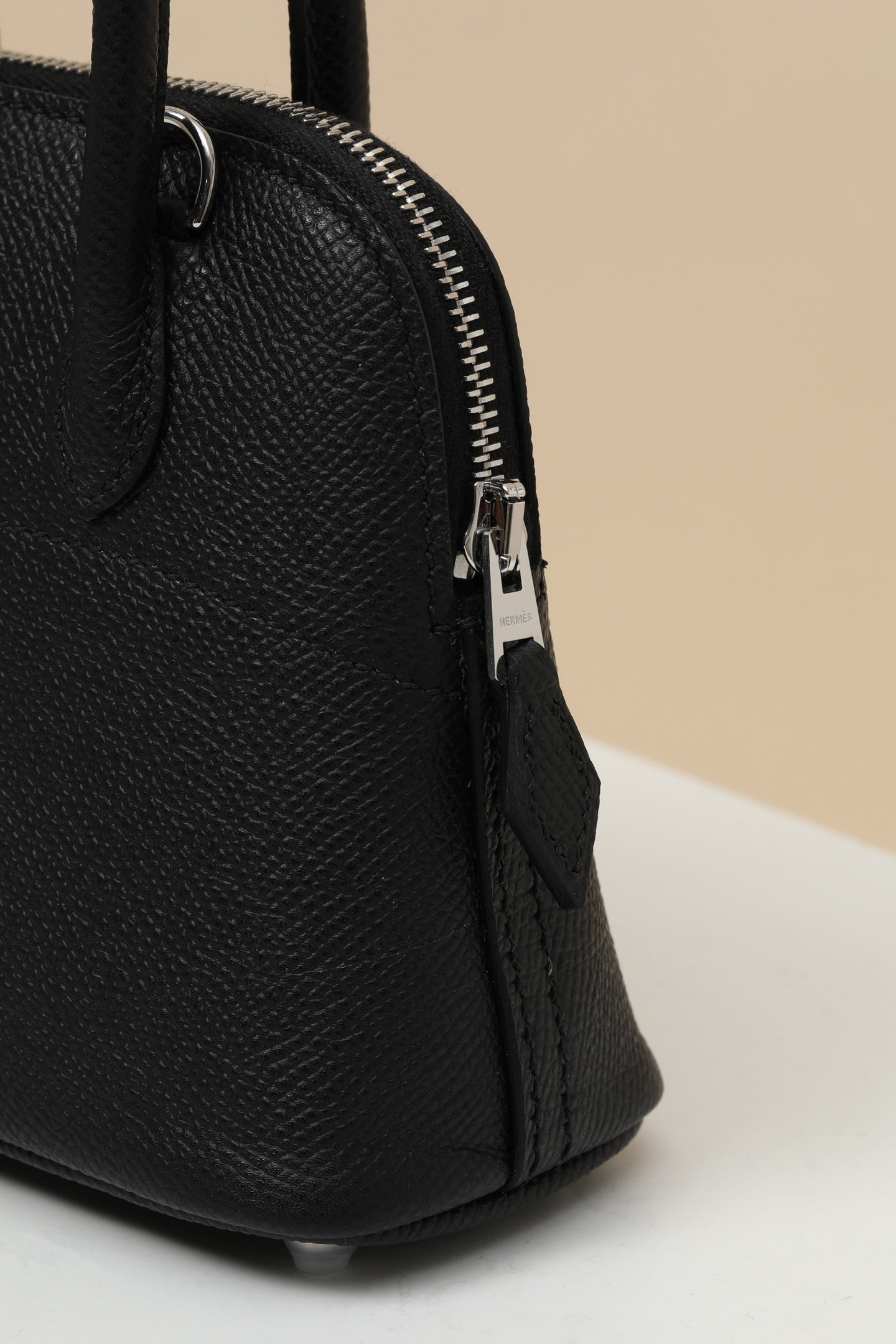 HM Bolide Bag 15cm Black Epsom Leather 284523