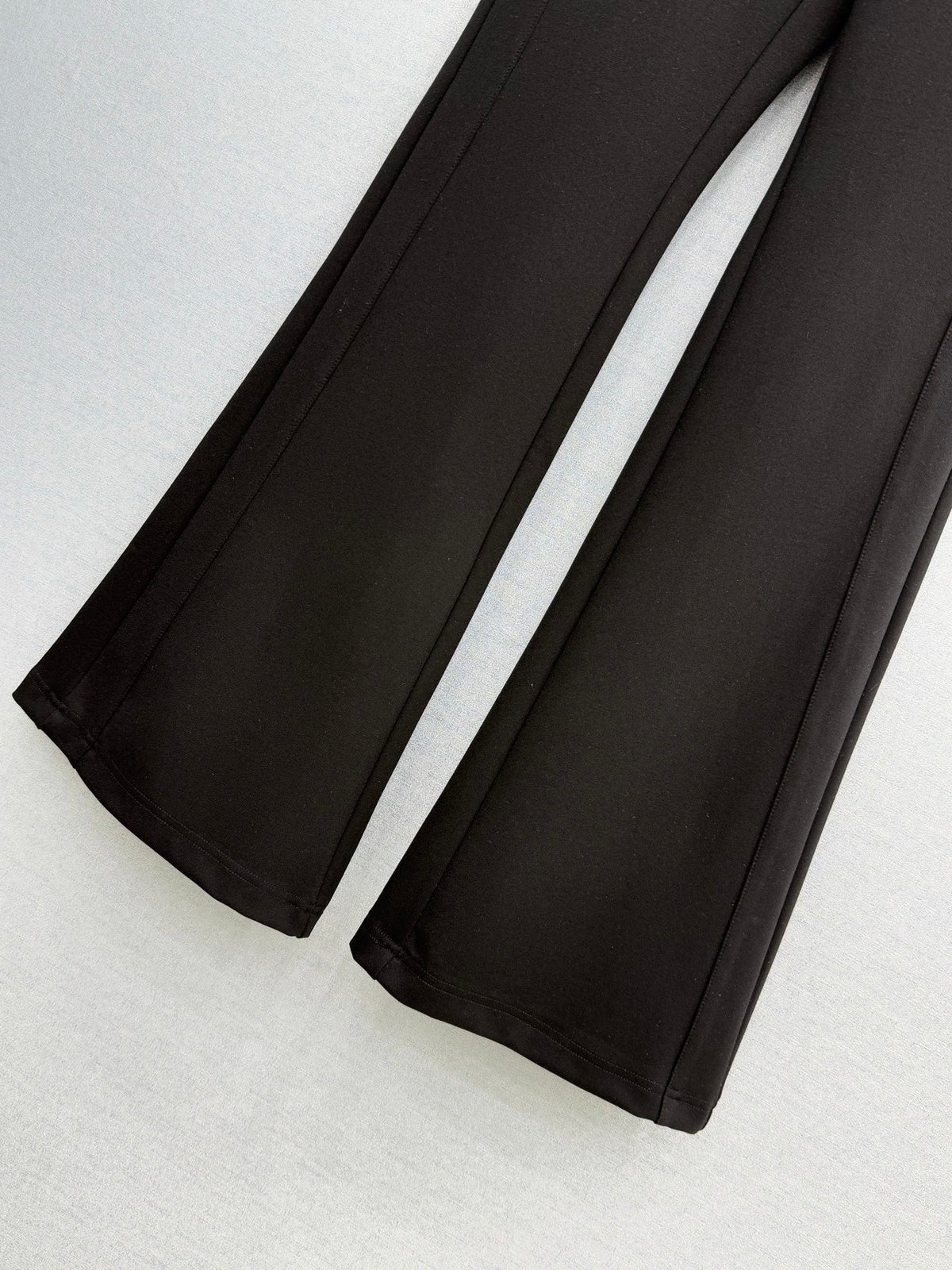 Celine 26S Black Gold Sulky Logo Flare Pants 428376
