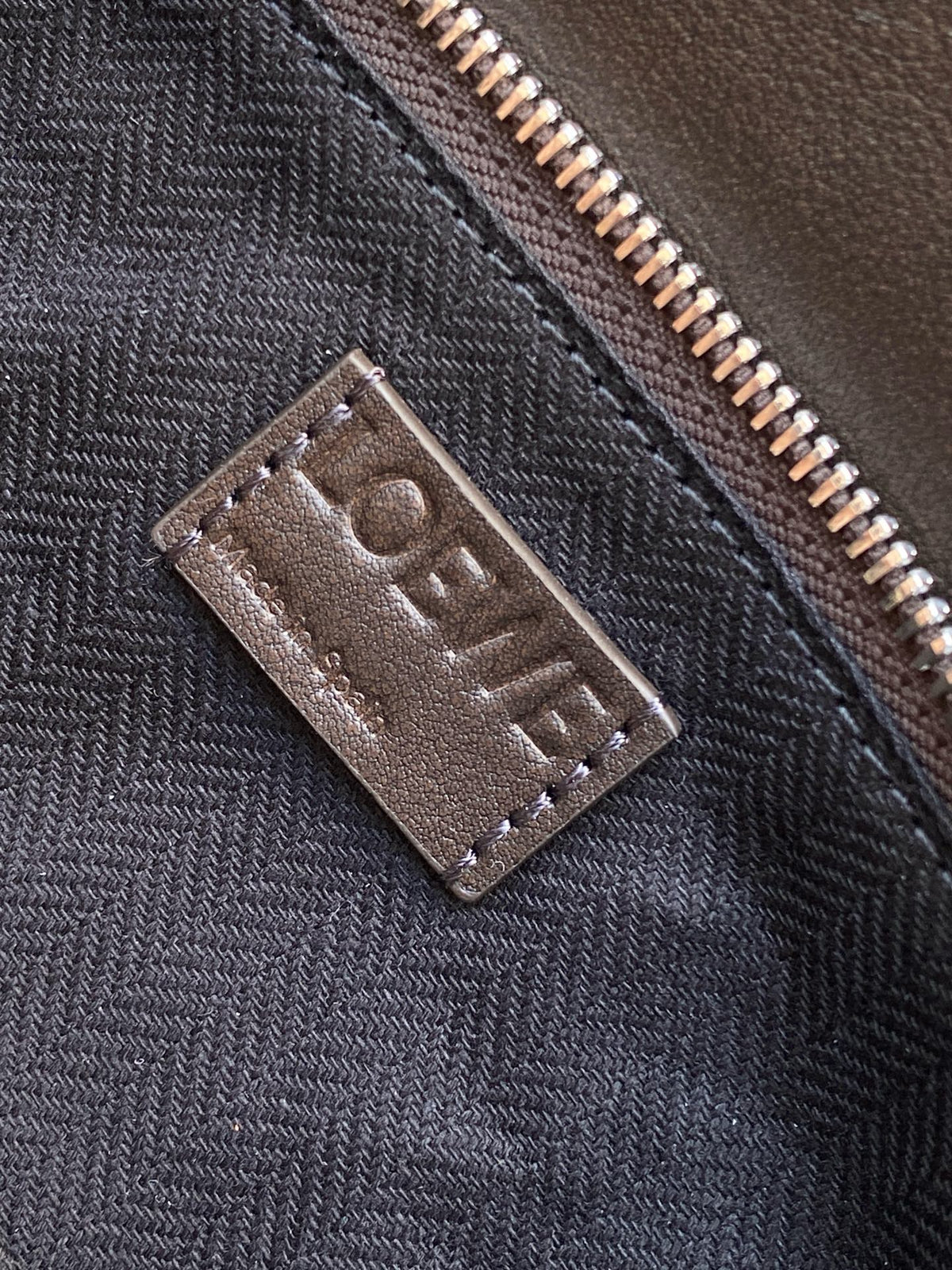Loewe Panta Small Puzzle Bag 24cm Chocolate Glossy Calfskin