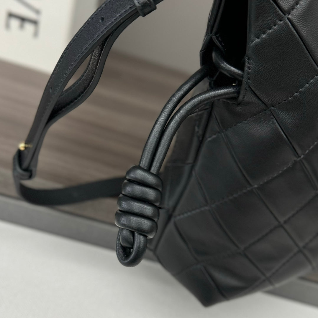 Loewe Flamenco Lucky Bag Clutch Black Lambskin