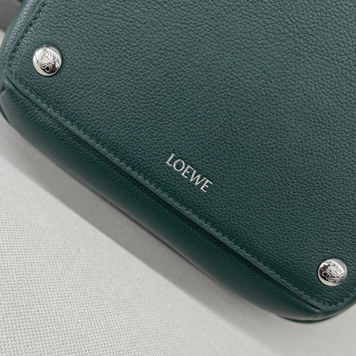 Loewe Messenger Bags 23 Dark Teal Green Cowhide
