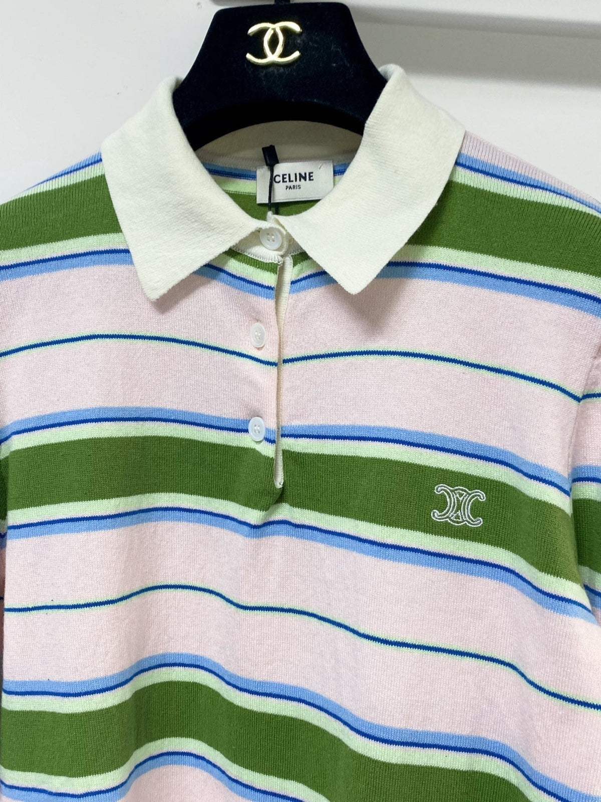 Celine 26s Long Sleeve Collared Shirt 184