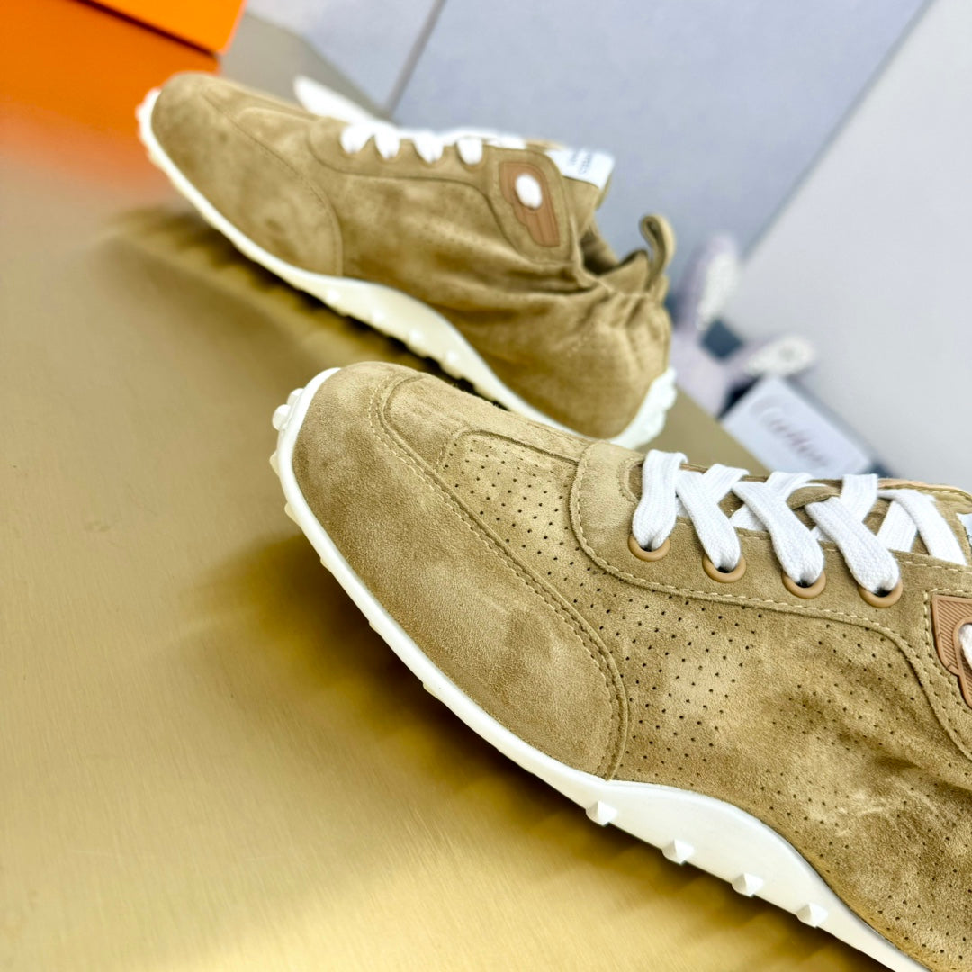 HM Sneaker In 25mm Light Yellow Brown Suede 956333