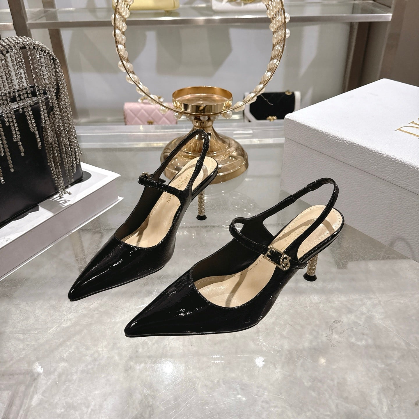 CD 26 Mary Jane High Heels 80 Patent Leather 679859