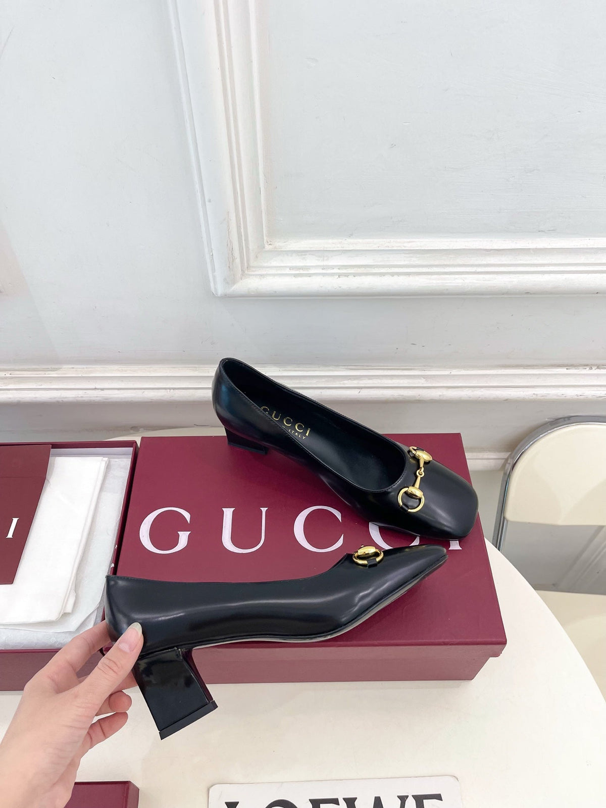 GG 26s Signora Pump 5.5cm Black Leather 640310