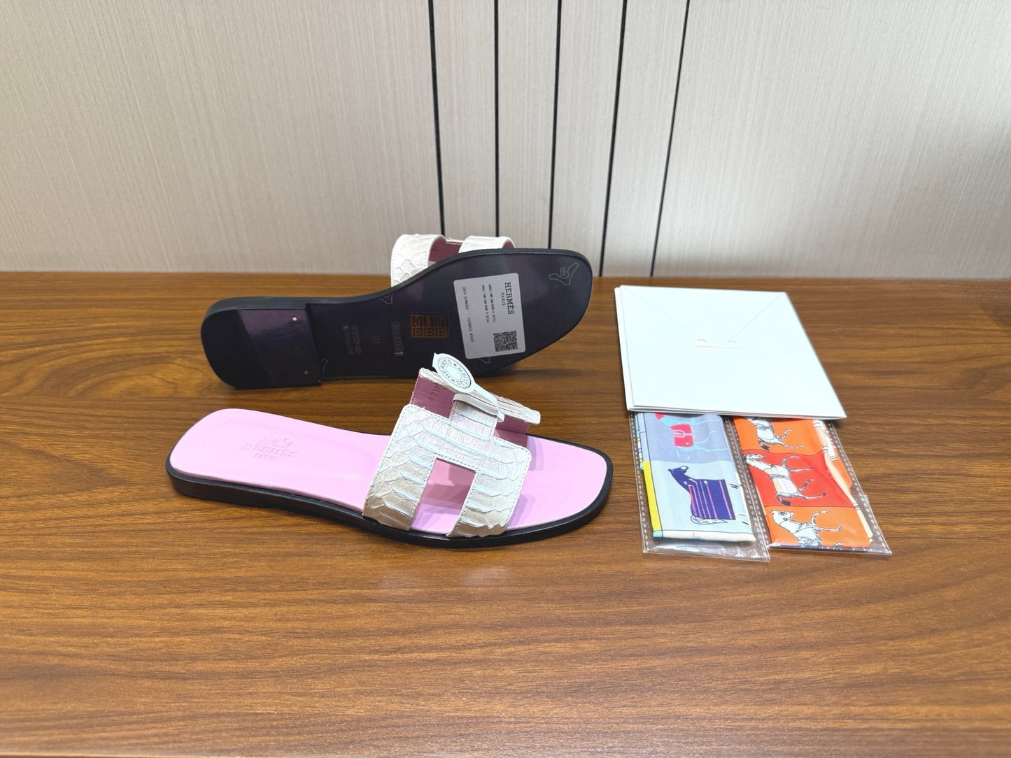 HM Sandal Baby Pink in Snakeskin 788514