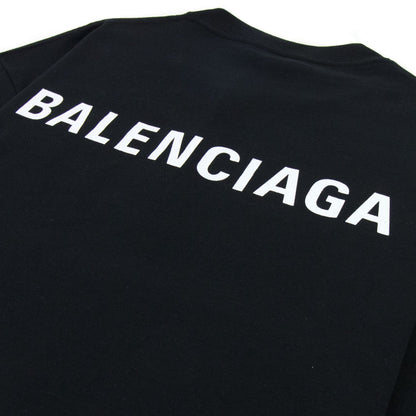 Balenciaga Logo Crewneck T-Shirt  Black