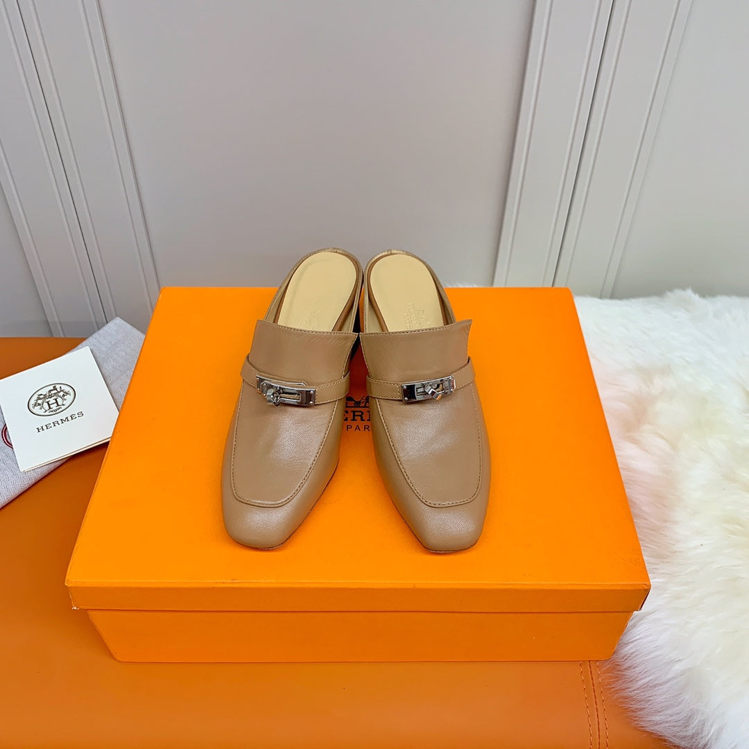 HM Blossom Mule 65mm Caramel Sheepskin  546304