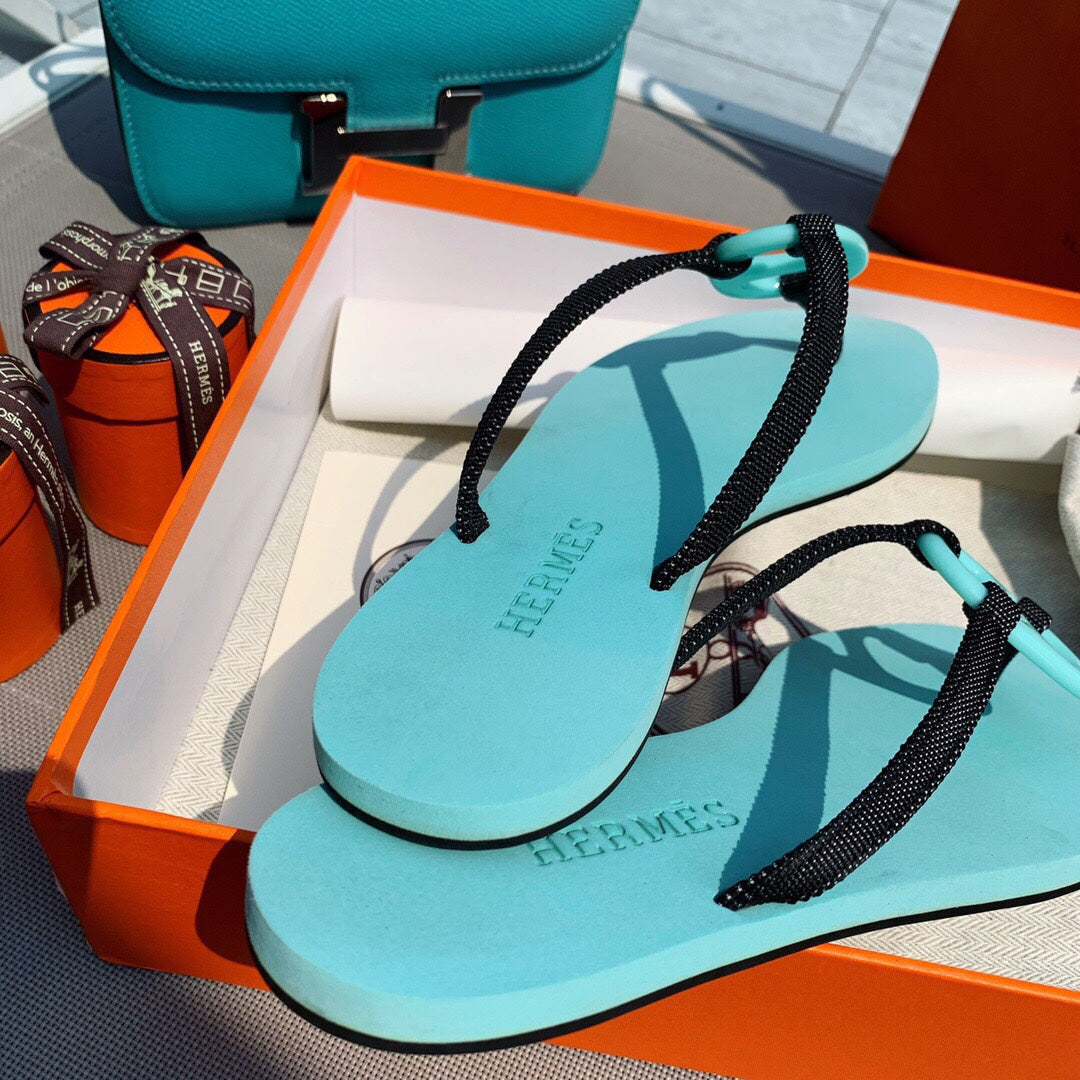 HM Kala Nera Slippers SKy Blue Cowhide 546352