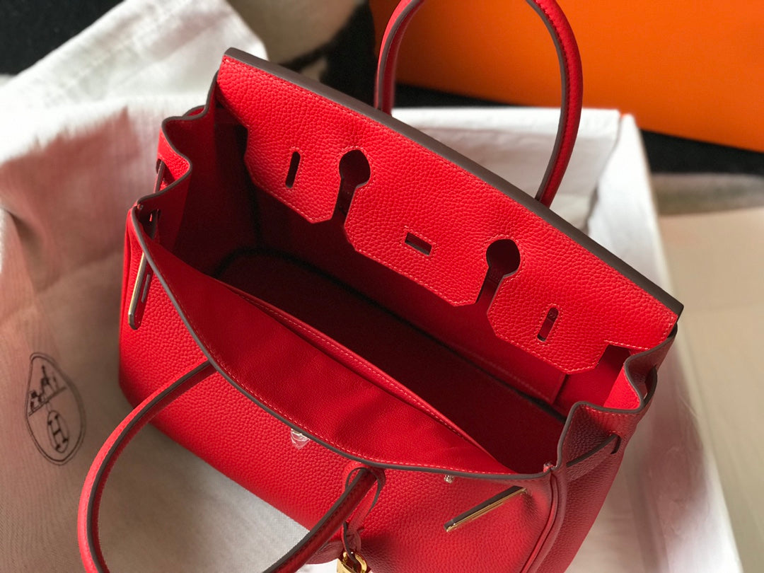 HM BIRKIN 35CM RED TOGO LEATHER GOLD HARDWARE
