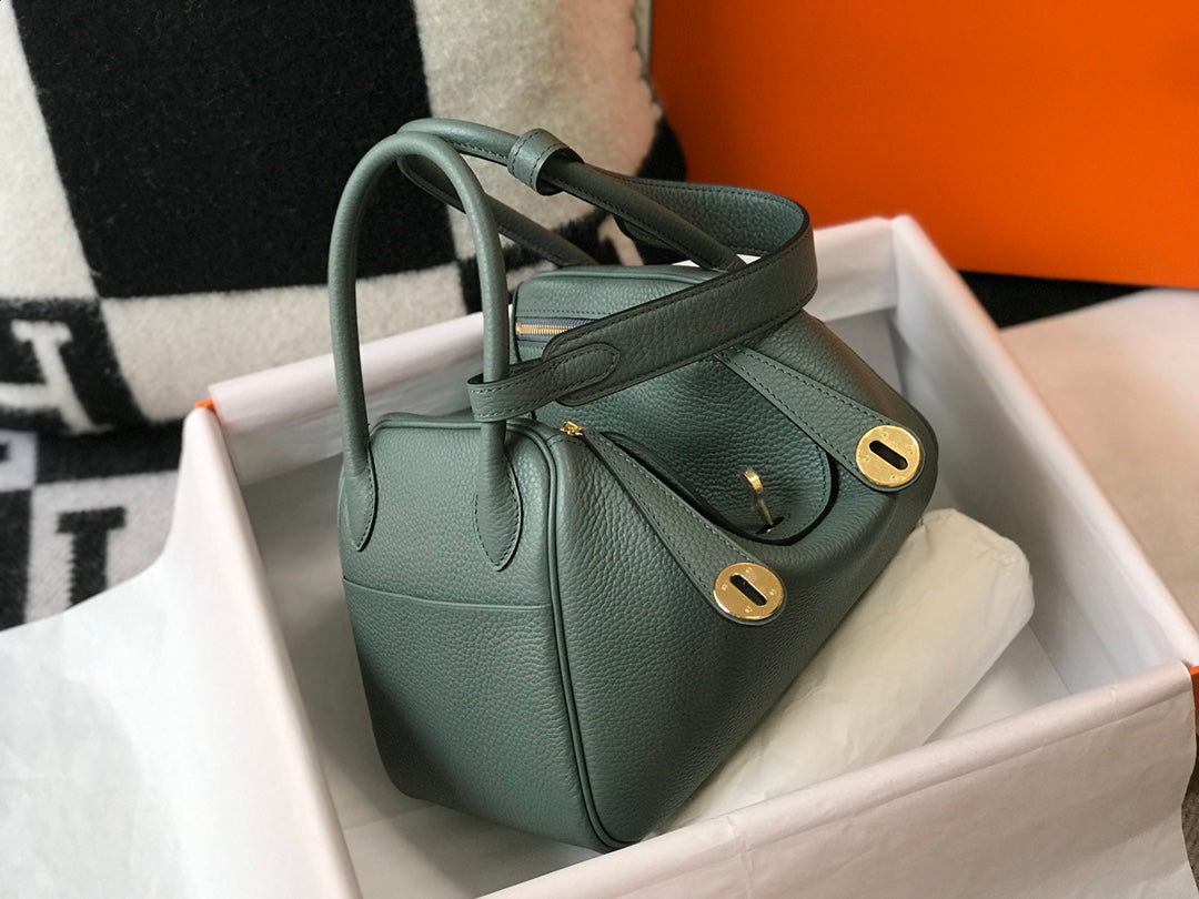 HM LINDY 30 BAG PINE TAURILLON CLEMENCE LEATHER