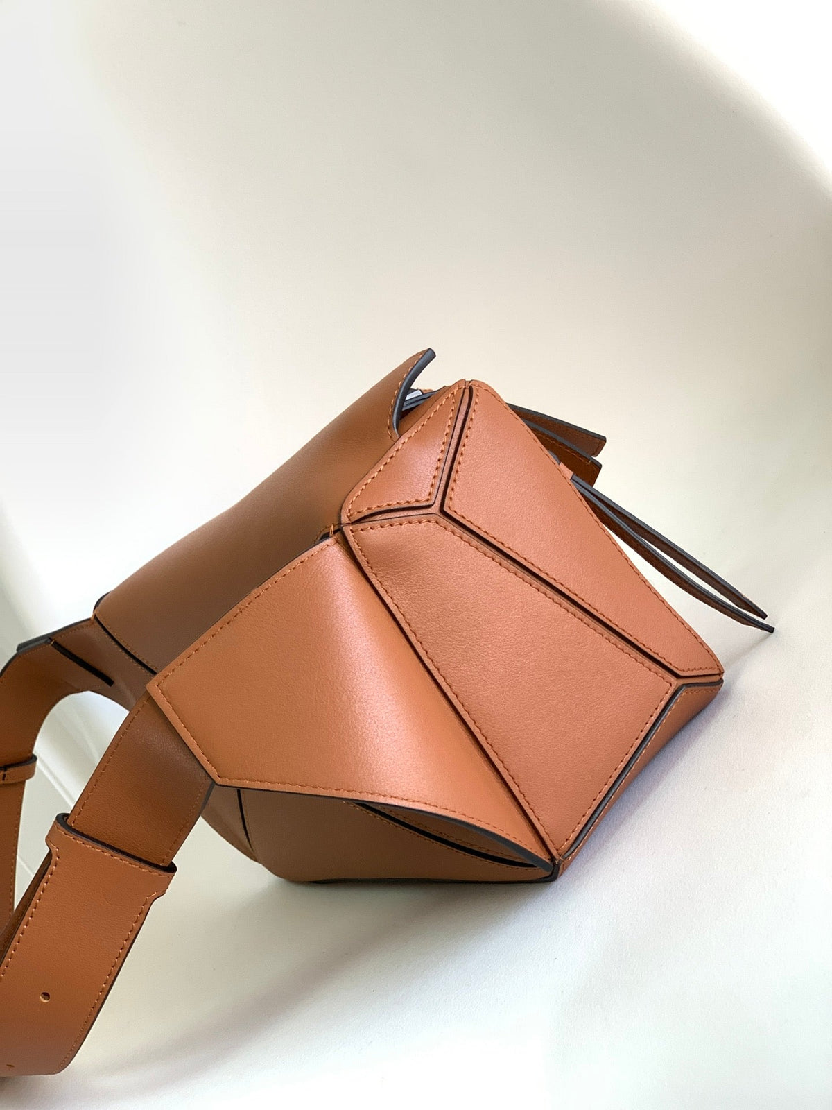 Loewe Puzzle Waist Bag 24 Brownish Orange Cowhide