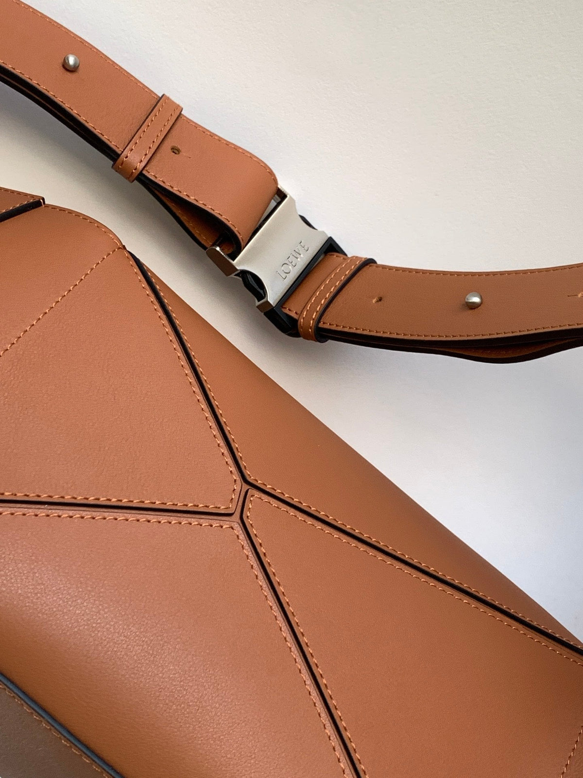 Loewe Puzzle Waist Bag 24 Brownish Orange Cowhide