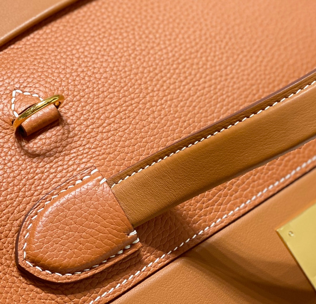 HM 26s 24/24 Bag 29cm Tan Brown Togo Leather
