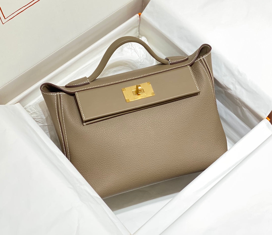 HM 26s 24/24 Bag 29cm Taupe Togo Leather
