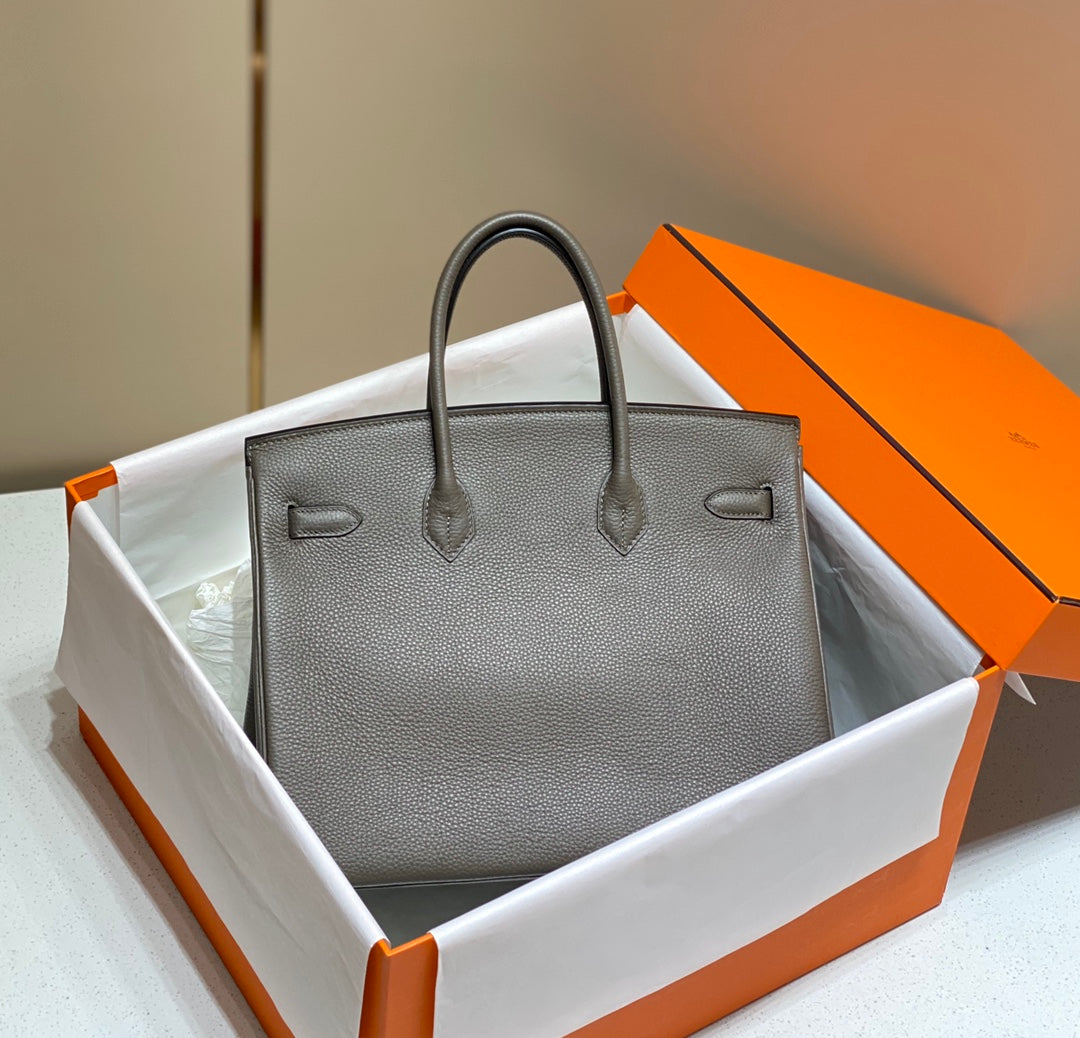 HM BIRKIN 35CM DARK GREY TOGO LEATHER GOLD HARDWARE