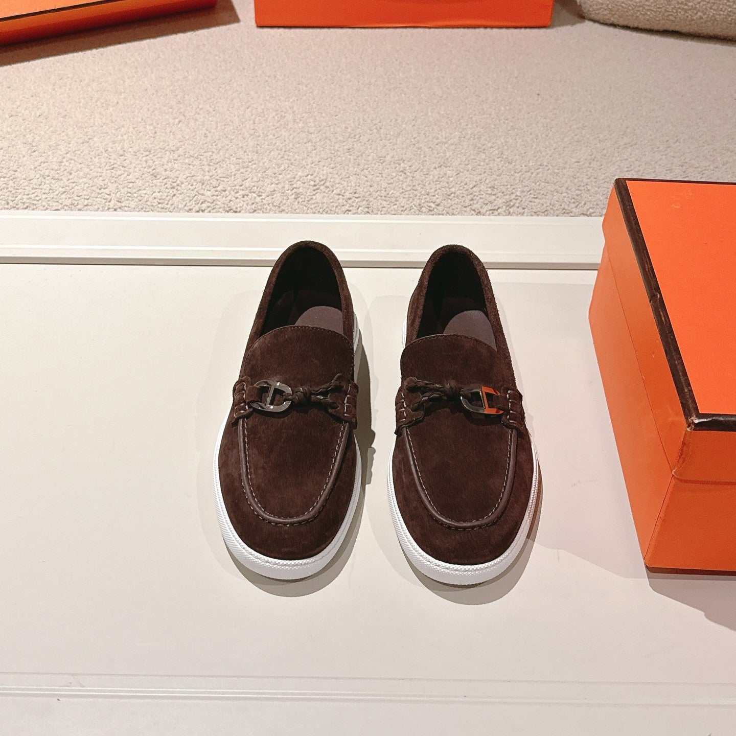 HM Ignacio Loafer Chocolate Suede 577445