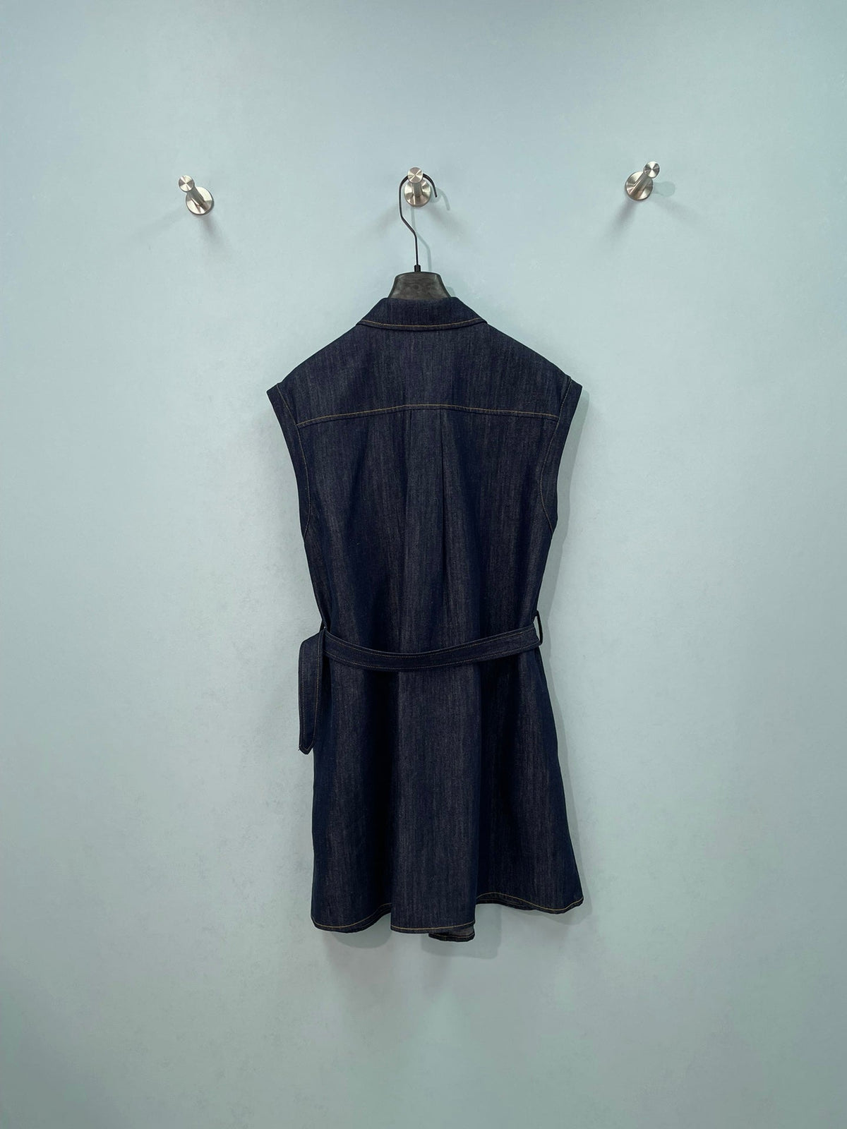 Celine 26s Sleeveless Collared Dress 419