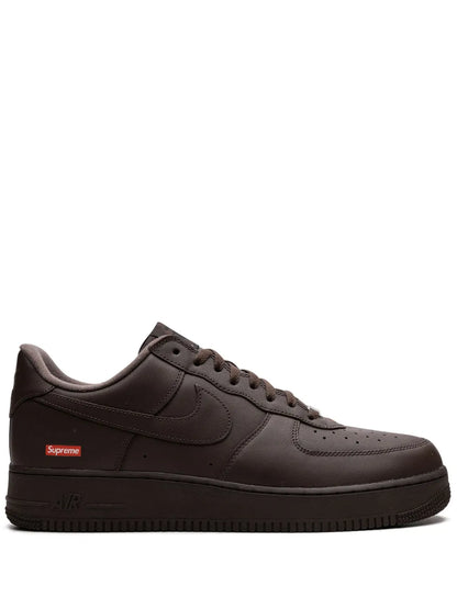 Nike X Supreme Air Force 1 Brown Sneakers