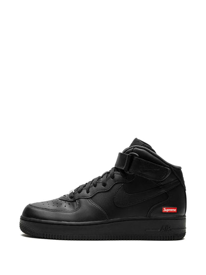 Nike X Supreme Air Force 1 Mid Mini Box Logo - Black Sneakers