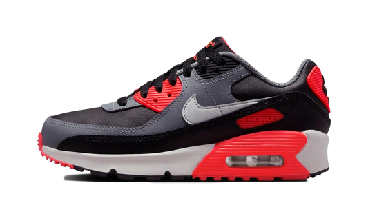 Air Max 90 GS "Black Cool Grey Bright Crimson Photon Dust" HF6358 005