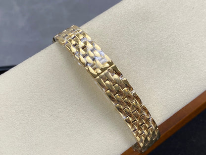 Cartier Panthère 37mm White Diamond Dial Gold Diamond Bezel