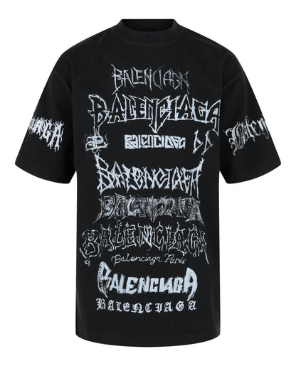 Balenciaga Mens DIY Metal Vintage T-shirt