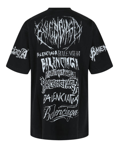 Balenciaga Mens DIY Metal Vintage T-shirt