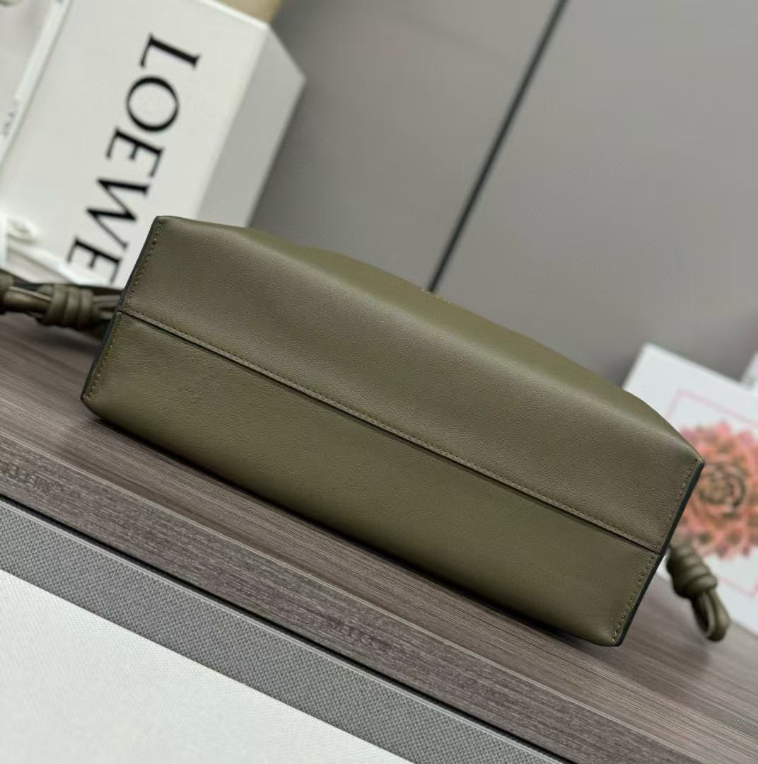 Loewe Flamenco Lucky Bag 30 Eucalyptus Olive Green Nappa Lambskin