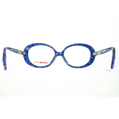 Alain Mikli Model ML1315 Blue Oversized Round Glasses