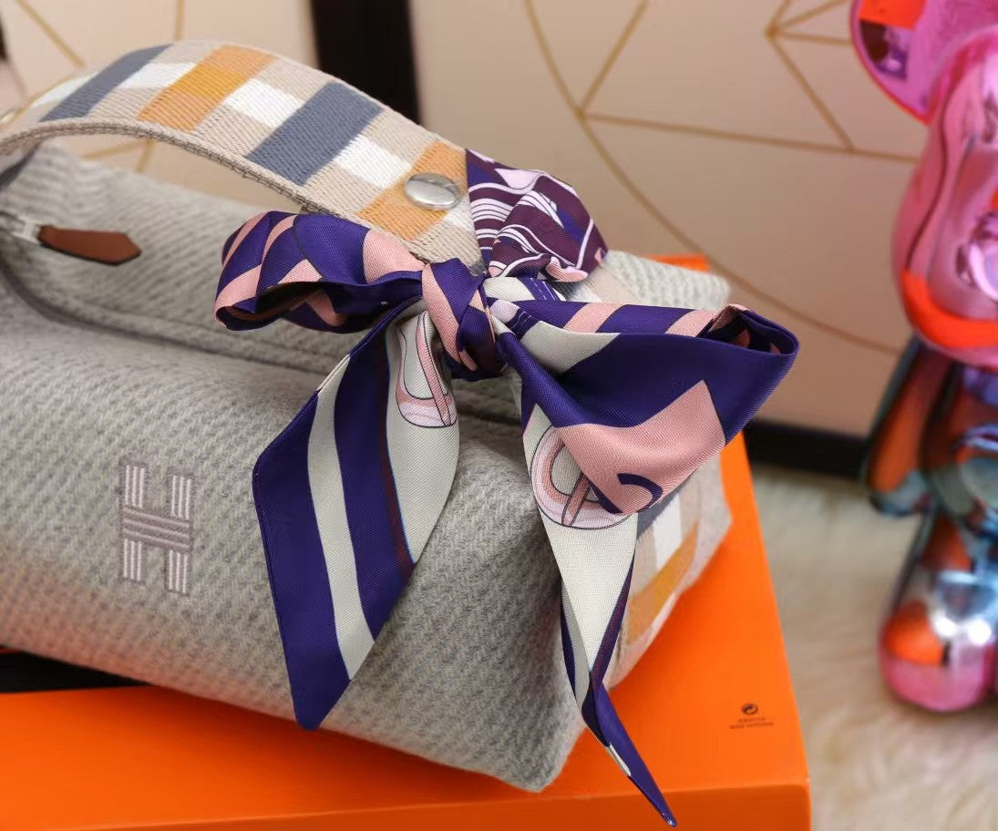HM Trousse Bride-a-Brac Case Grey Canvas