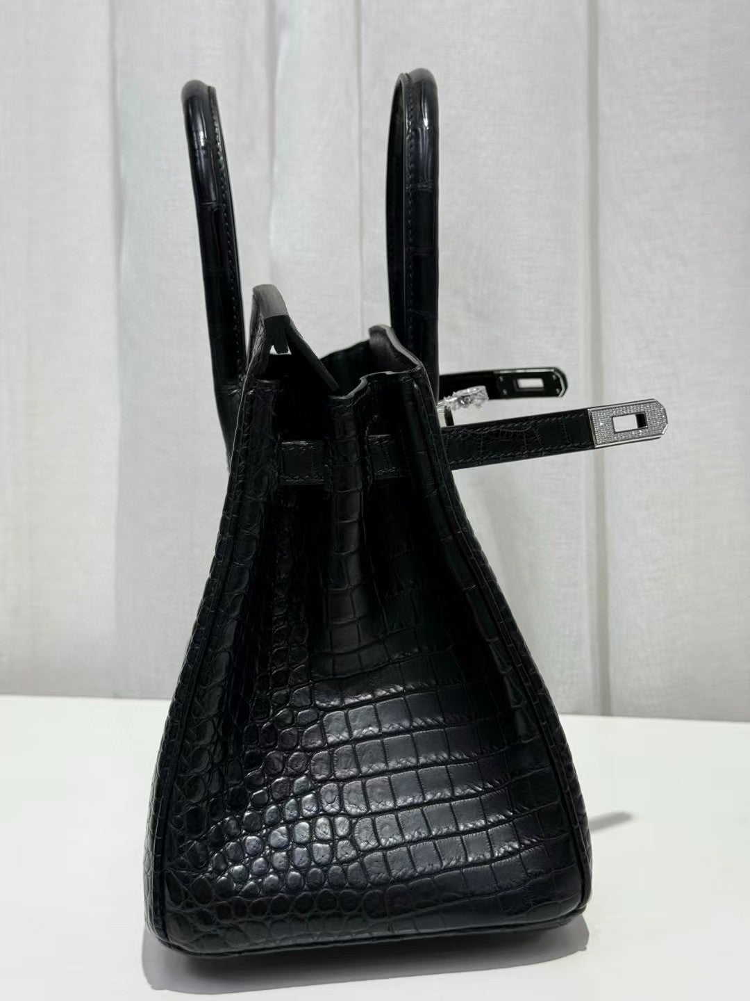 HM Birkin 35cm Black Crocodile Silver Hardware (Needs 30 days to prepare goods)