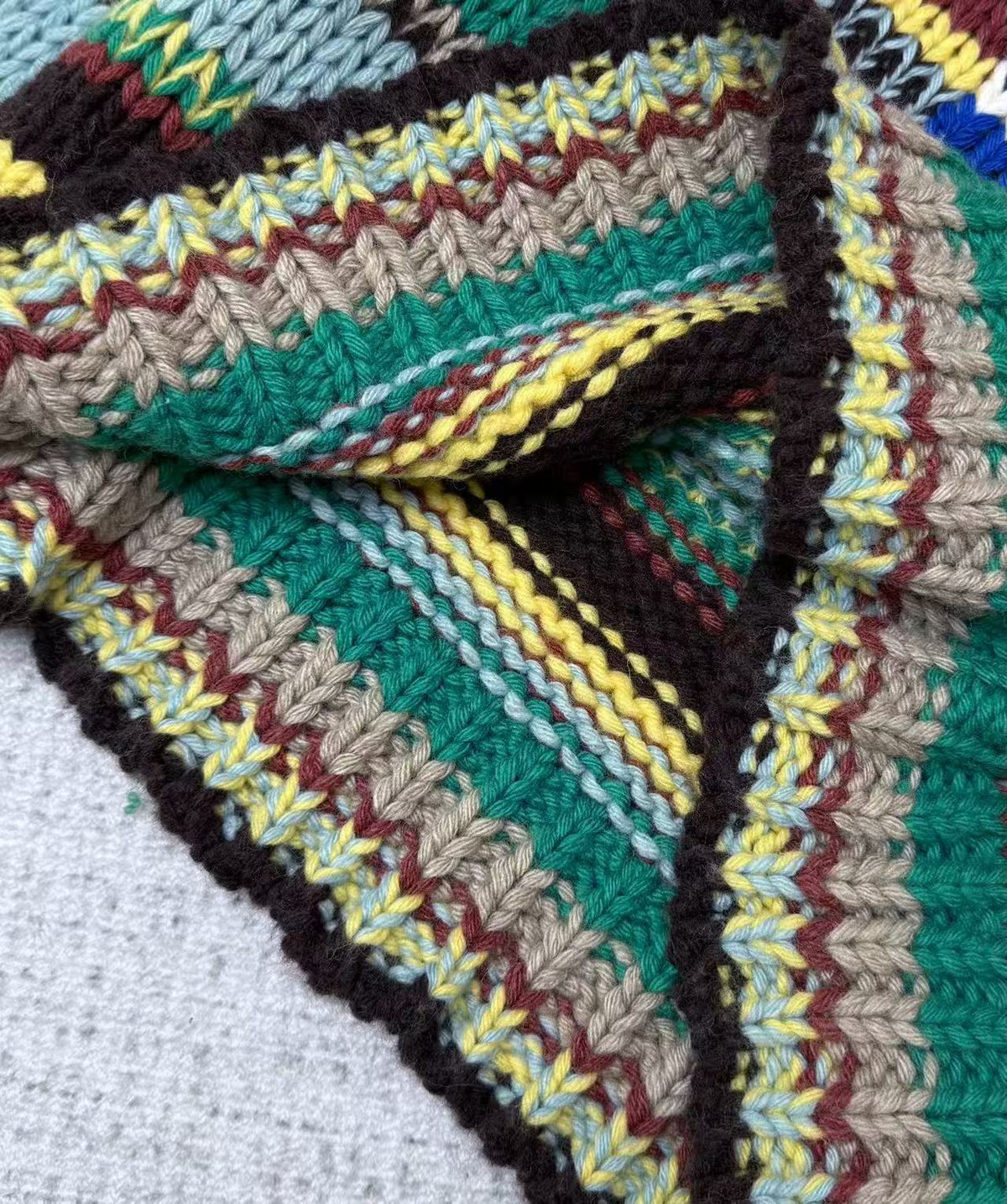 Celine 26s Crewneck Sweater Multicolor Alpaca Wool