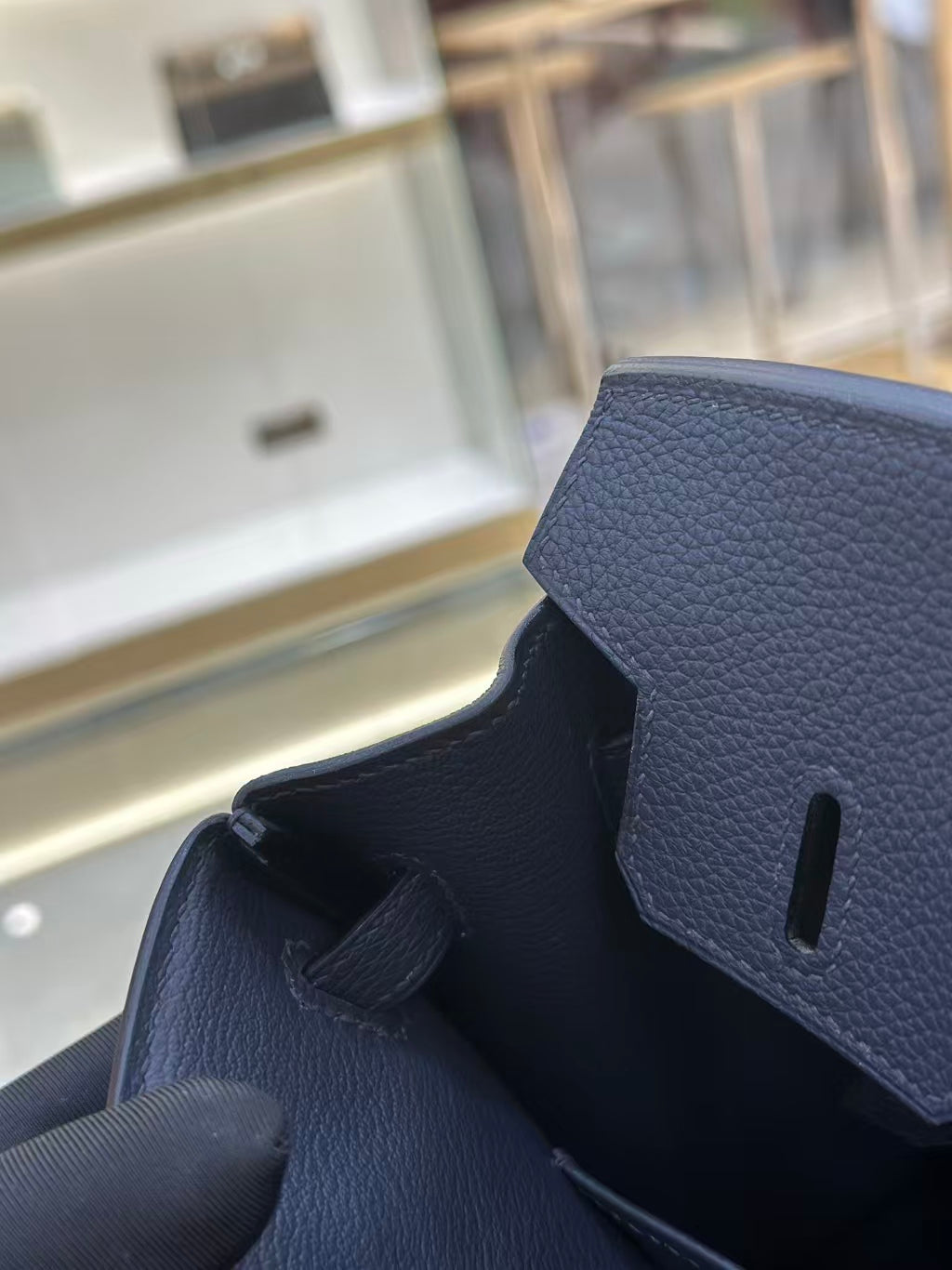 HM Birkin 25cm Bleu Nuit Togo Leather SHW