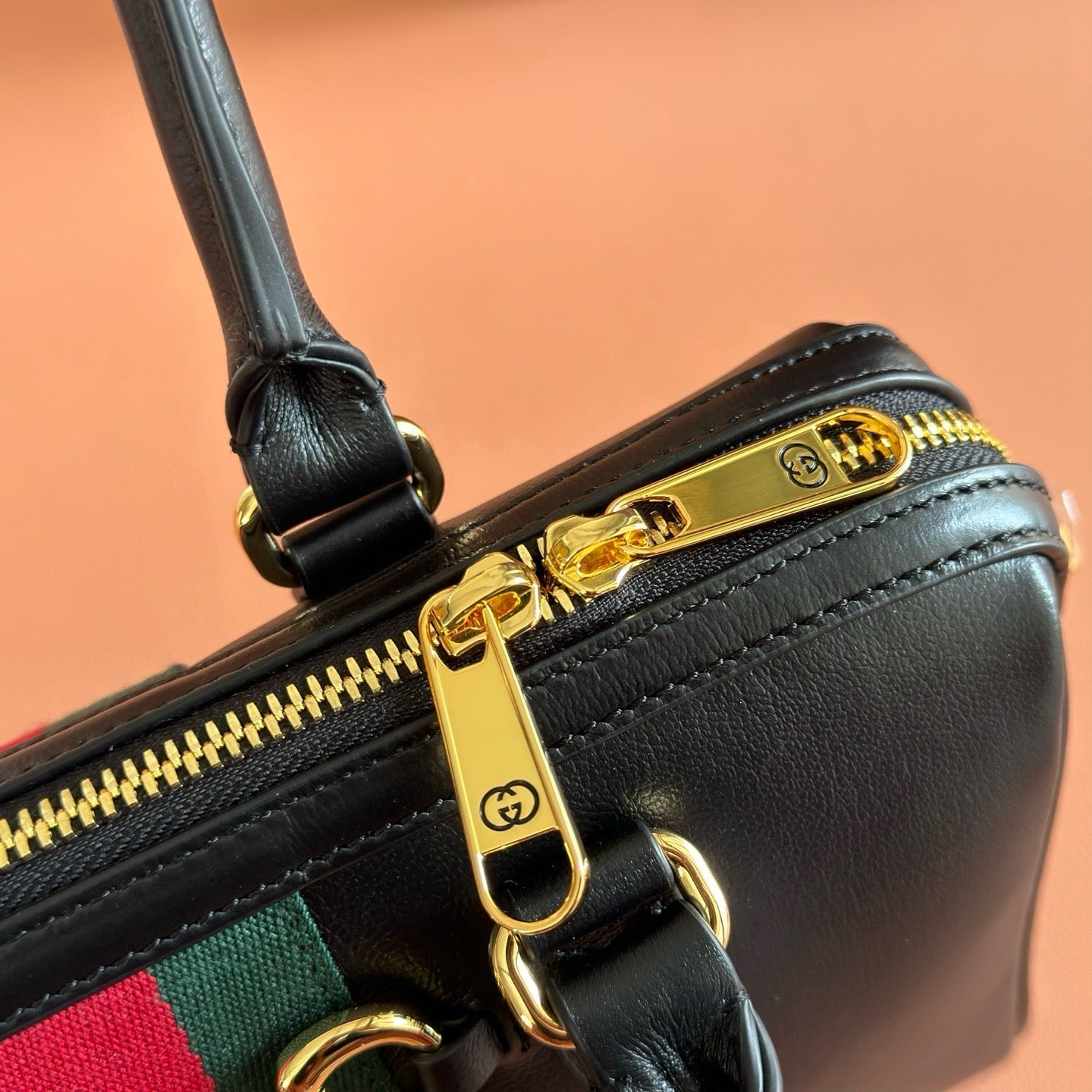 Gucci 2026 Borsetto Boston Bag 28cm Black Leather