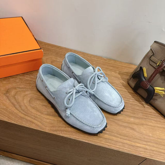 HM 26s Member Loafers Glacier Blue Suede
