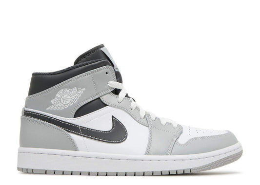 Air Jordan 1 Mid ‘Light Smoke Grey’ Revered Footwear Sneakers - All-Day Comfort