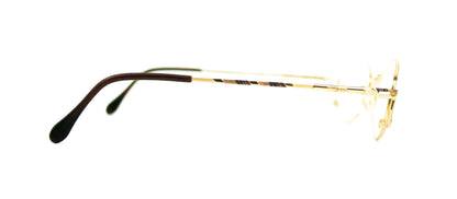 Cazal Model 415 Gold Metal Retro Glasses
