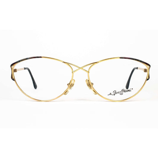 Espressioni Vintage Gold Oval Glasses