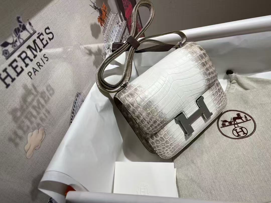 HM Constance Bag 18cm Himalaya Crocodile Leather (15 days production)