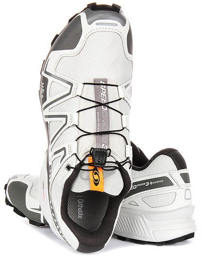 Salomon Speedcross 3 Goretex In White Grey