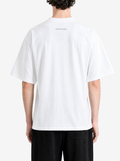BALENCIAGA - Men Medium Fit Tech Logo T-Shirt