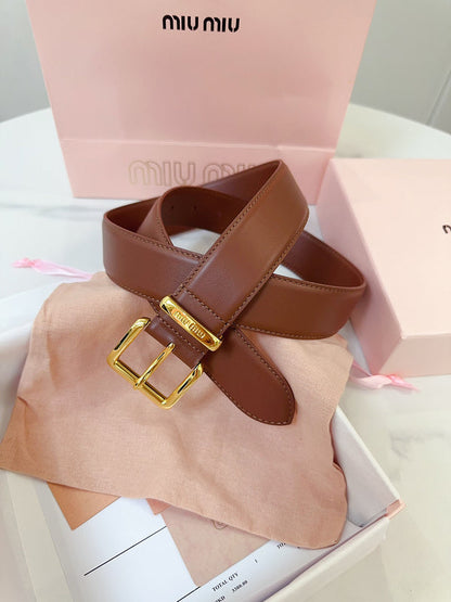 MBL2 Real leather 3.5CM 95-110CM Belt with all packing