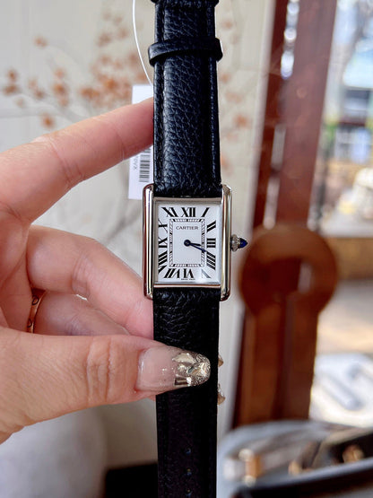 CW5  Couple's lychee print belt watch  25.5mm x 33.7mm/29.5mm*22mm  movement