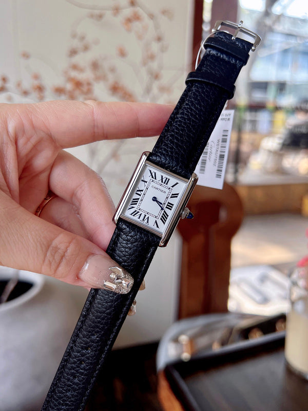 CW5  Couple's lychee print belt watch  25.5mm x 33.7mm/29.5mm*22mm  movement